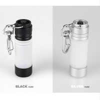 SEEYOO Senter LED Mini Gantungan Kunci Portabel Teleskopik dari Aluminium Alloy dengan Rating IP65, Baterai Isi Ulang Cr2032