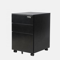 En stock, armoire métallique à 3 tiroirs, armoire à dossiers avec serrure à code