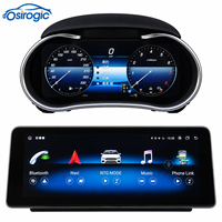 Tableau de bord numérique LCD 12,3 pouces et lecteur DVD de voiture Android 12,3 pouces pour Mercedes-Benz Classe C W205 GLC X253 2014-2023 NTG4.5/5.0