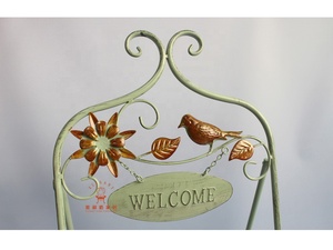 Smeedijzeren Opvouwbare Unieke Beweegbare Elegante Bloem Houder Tuin Balkon Handgemaakte Plant Stand - Product Image 4