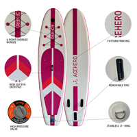 Planche de paddle gonflable personnalisable et écologique en Drop Stitch, OEM ODM, vente en gros pour les sports nautiques
