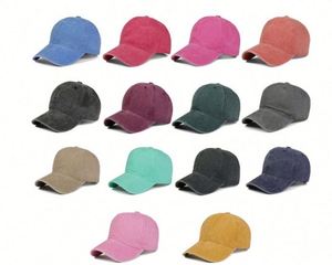 Washed Unstructured Cotton <b>Plain</b> <b>Baseball</b> <b>Cap</b> Retro Adjustable Dad Hats Gift for Men Women Promotional Gifts - Product Image 3