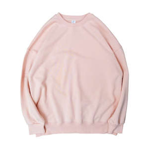 H5590 alta calidad bajo OEM MOQ venta al por mayor personalizado 370 Gsm 100% algodón sudaderas hombres mujeres cuello redondo sudaderas - Product Image 6