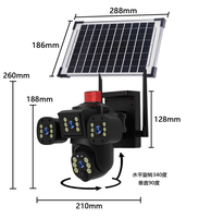Caméra solaire projecteur solaire T58-4G fonction de détection de capteur de corps humain extérieur 360 degrés