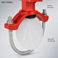 Indikator Aliran Air Tipe Saddle, Saklar Aliran Air Sprinkler, Alarm Perlindungan Kebakaran