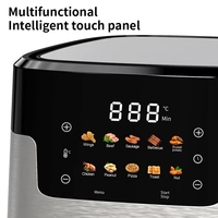 Nouveautés Friteuse à air chaud intelligente 5L 1350W avec écran tactile personnalisable sans huile