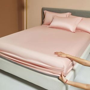 Sábana Ajustable de Algodón Suave para Camas Dobles, King y Queen Size, con Banda Elástica Antideslizante, Cubre Colchón Ajustable para Uso en Hoteles - Product Image 3