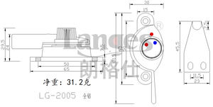 बालकनी रसोई एल्यूमीनियम मिश्र धातु स्लाइडिंग विंडो दरवाजा बाएं सार्वभौमिक लैच sash फास्टनर क्रेसेंट लॉक - Product Image 6