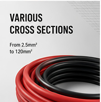 Tianyuan Fabrikpreis UV-beständiges XLPE DC Solarkabel 4mm² 6mm² Verzinntes Kupfer PV-Kabel LSZH-Mantel 1500V für Solarenergie