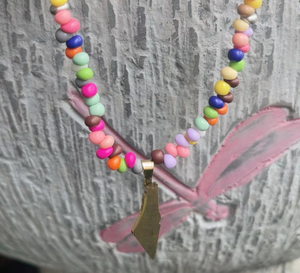 สร้อยคอจี้รูปแผนที่ปาเลสไตน์ประดับลูกปัดหลากสี Qifei พร้อมข้อความ Free Palestine พร้อมส่ง ของขวัญเครื่องประดับสำหรับผู้หญิง - Product Image 4