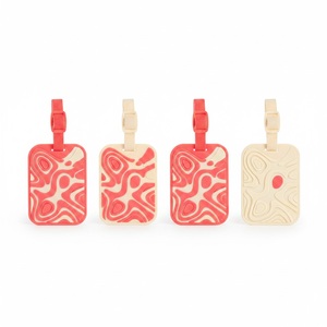 Étiquette de bagage en PVC souple, forme personnalisée moulée en 3D, relief surélevé, sangle tissée, logo personnalisé, étiquette de sac pour événement promotionnel - Product Image 6