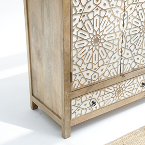 Sudeste asiático Retro estilo Nanyang madera maciza tallada dormitorio <span class=keywords><strong>armario</strong></span> blanco desgastado Homestay almacenamiento casillero muebles - Product Image 4