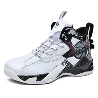 Chaussures de basketball unisexes respirantes antidérapantes pour l'entraînement, tige en mesh haute performance, chaudes pour l'hiver, semelle en caoutchouc, en stock