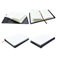 Carnet de sublimation A5A6, couverture rigide vierge, pour bricolage gratuit, bande élastique, logo personnalisé pour entreprise, vente en gros