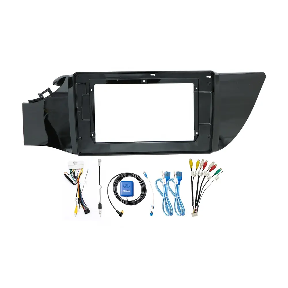 Meihua Car Video Radio Frame for KIA K2 2017 Universal with RCA Cable Wiring Harness Accessories Bezel