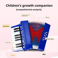 FEIFAN Factory Wholesale Diatonic 17-Key 8-Bass Portable Accordion Keyboard Instrument for Children's Beginner Practice