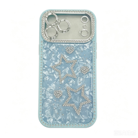 Étui de protection intégral 360° en TPU diamanté avec personnage de dessin animé scintillant de luxe pour 11/12/13/14/15/16/17 Pro Max, anti-empreintes digitales, étanche