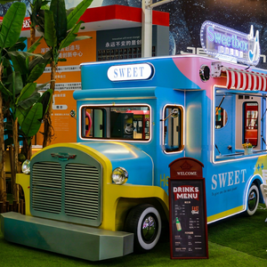 Carrito de Comida Eléctrico Compacto de 4 Ruedas, Tipo Tuk Tuk, Multifuncional, para Venta de Hot Dogs, Fácil de Operar, Pequeño, para Catering Callejero, Personalizable - Product Image 1