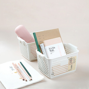 <b>Large</b> Capacity PP <b>Storage</b> <b>Basket</b> Set, Rectangular and Round Multi-Use Organizers for Bathroom Kitchen and Living Room - Product Image 6