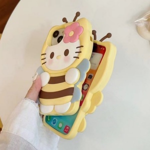 เคสโทรศัพท์มือถือลายการ์ตูนสาวน้อยน่ารัก 3 มิติ ซิลิโคนรูปดอกไม้ โบว์ผีเสื้อ แมว KT  สำหรับ iPhone 17 pro max 16 15 - Product Image 5