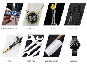 Fiber <b>Laser</b> Marking <b>Machine</b> 300mm*300mm Dog Tag Pendant Tumbler Credit Card Perfume Bottles <b>Laser</b> <b>Engraving</b> <b>Machine</b> - Product Image 5