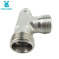 Adaptador de Tubo Tipo CC CD-W con Rosca Métrica Estándar, Conector Hidráulico para Mangueras, Conexión en T para Tuberías de Aceite