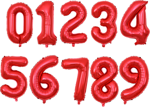 Balões de Número de Alumínio Personalizados de 32 Polegadas em Cores para Decoração de Aniversário e Festa de Aniversário - Product Image 4