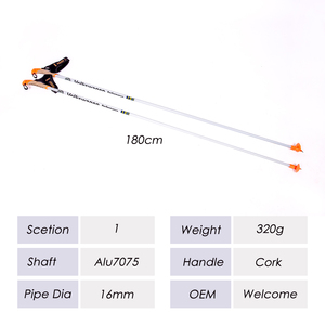 Perche <span class=keywords><strong>de</strong></span> <span class=keywords><strong>ski</strong></span> rétractable en liège, produit en carbone 100%, personnalisable, pour les sports <span class=keywords><strong>de</strong></span> plein air - Product Image 2