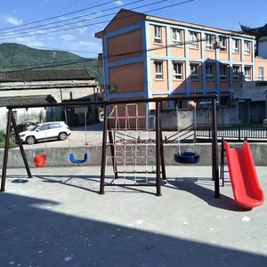 Thiết kế mới mẫu giáo trường ngoài trời sân chơi kim loại <span class=keywords><strong>Swing</strong></span> <span class=keywords><strong>Set</strong></span> cho trẻ em với trượt nhựa - Product Image 5