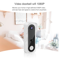 Sonnette de porte intelligente Tuya Wifi sans fil, caméra de porte vidéo, vision nocturne infrarouge, étanche, caméra de sécurité numérique pour maison, villa