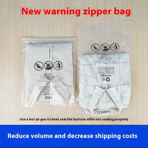 Bolsa de embalaje de advertencia de fábrica transfronteriza de <span class=keywords><strong>Amazon</strong></span>, bolsa de compresión <span class=keywords><strong>al</strong></span> vacío con cremallera <span class=keywords><strong>para</strong></span> ropa, zapatos deportivos de Yoga, calcetines - Product Image 5