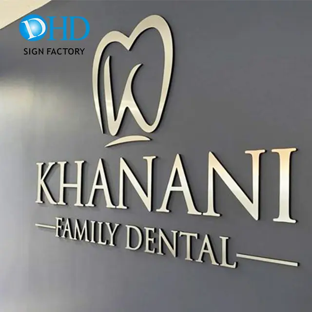 Decorative laser cutting flat cut metal letters and numbers with free sample