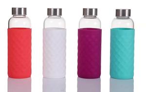 ขวดน้ำแก้วใสและมีสีสันขวดน้ำกีฬายิม - Product Image 4