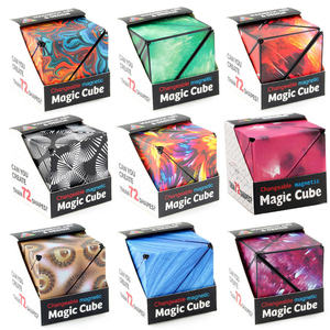 다용도 기하학적 자석 3D 변형 큐브: 어린이 스트레스 해소를 위한 지능형 피젯 퍼즐 장난감 - Product Image 1