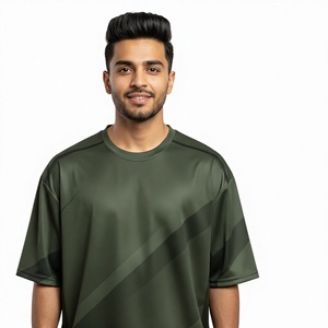 เสื้อยืดโอเวอร์ไซส์แบบซับลิเมชั่นสำหรับผู้ชาย - เสื้อผ้าสตรีทแวร์แฟชั่นลำลอง ระบายอากาศได้ดี แห้งเร็ว ผลิตจากผ้าโพลีเอสเตอร์/คอตตอน - Product Image 1