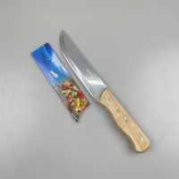 Festival de l'Aïd al-Fitr Couteau d'abattage de boucher en acier inoxydable à manche en bois professionnel Coupe-viande Couteau de cuisine