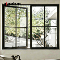 Ventanas Corredizas de Aluminio Modernas y Eficientes Energéticamente, Ventana Corrediza con Vidrio Bajo Emisivo y Rejillas, Resistente a la Intemperie