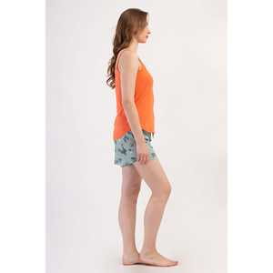 กระโปรงทรงโอวัลผ้าซาตินคอตตอนสำหรับผู้หญิง พร้อมสายรัดลายพิมพ์ฟิตเนส เสื้อท่อนบนทอผ้าทรงสั้นเข้ารูปสำหรับฤดูใบไม้ร่วง - Product Image 3