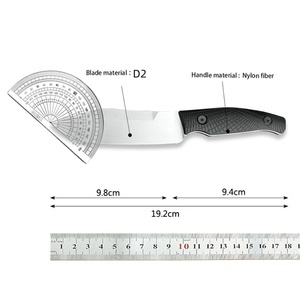 Cuchillo de Camping Recto con Mango Completo Ker Shaw C1 1083, Acero D2 de Alta Dureza, para Caza al Aire Libre, con Funda Kydex, DIY OEM - Product Image 6