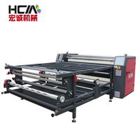 Máquina de sublimación por transferencia de calor de rodillo de aceite de gran formato, rodillo de calentamiento rollo a rollo para impresión de telas y prendas de vestir