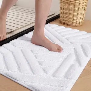 新款定制设计可机洗防滑浴室地毯吸水软超细纤维浴垫40 * 60厘米或定制尺寸
