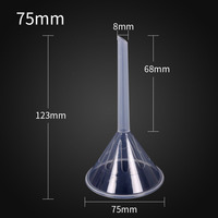 Yüksek kalite fabrika satış ucuz fiyat büyük veya mini plastik huni dağıtıcı pp plastik huniler 30MM ~ 150MM