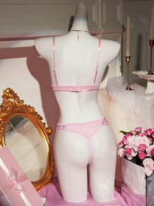 Bikini <strong>Cute</strong> Outfit Bra Panties Cosplay <strong>Japanese</strong> Underwear Pink Sweet Sexy Lace <strong>Lingerie</strong> 2 Piece Set - Product Image 2