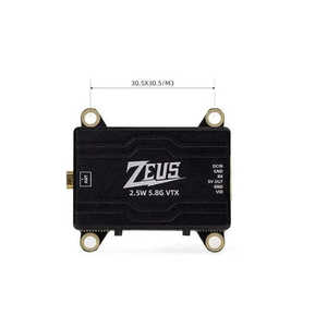 HGLRC ZEUS VTX 2,5 W 5,8G 40CH 2500mW Ajustable para FPV Freestyle Long Range FPV drone vtx - Product Image 1
