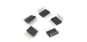 Connecteur à broches à pas de 2,54 mm, simple rangée, angle droit, hauteur : 8,0 mm, matériau PA6T, 1*5P - Product Image 2