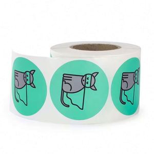 Private Custom Round <b>Stickers</b> Paper Vinyl Adhesive Waterproof <b>Sticker</b> Label Printing <b>logo</b> <b>Sticker</b> Roll - Product Image 5