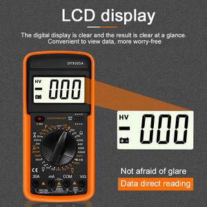 DT9205A Wechselstrom-/ Gleichstrom-Spannungsmester Strombemeter Digitaler intelligenter <span class=keywords><strong>Multimeter</strong></span> Widerstandstester Taschenmultimeter - Product Image 5