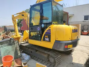 Hot Selling Cheap 5Ton Second Hand Crawler Digger Used Koma-tsu PC56 Mini Excavator 5T Komatsu 56 For Sale