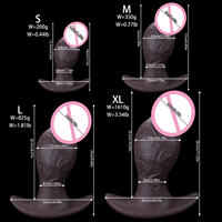 Dildo Realista Extra Grande en Forma de Hongo, de Silicona Suave para Mujeres, Expansor Anal y Vaginal, Exótico y Usable