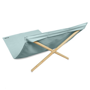 Chaise longue de plage pliable en bois et toile, légère et facile à transporter, avec dossier réglable, tapis de plage pliable anti-sable - Product Image 4